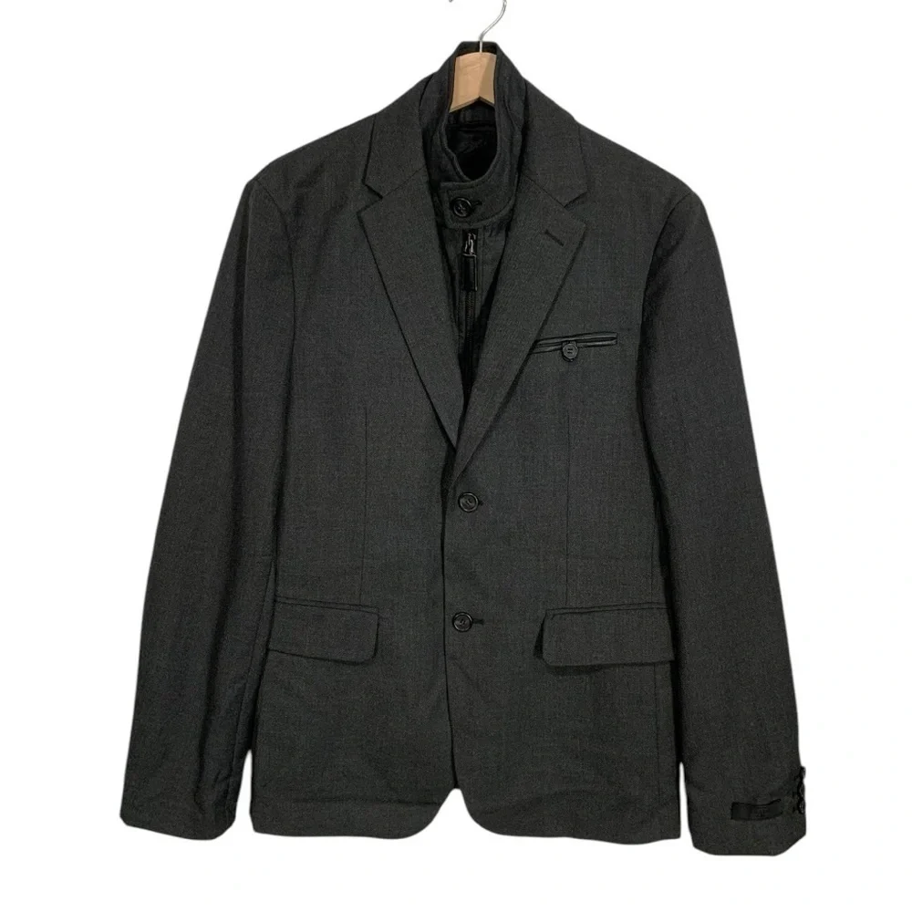 Prada Double Front Blazer Jacket Size 48 US 38